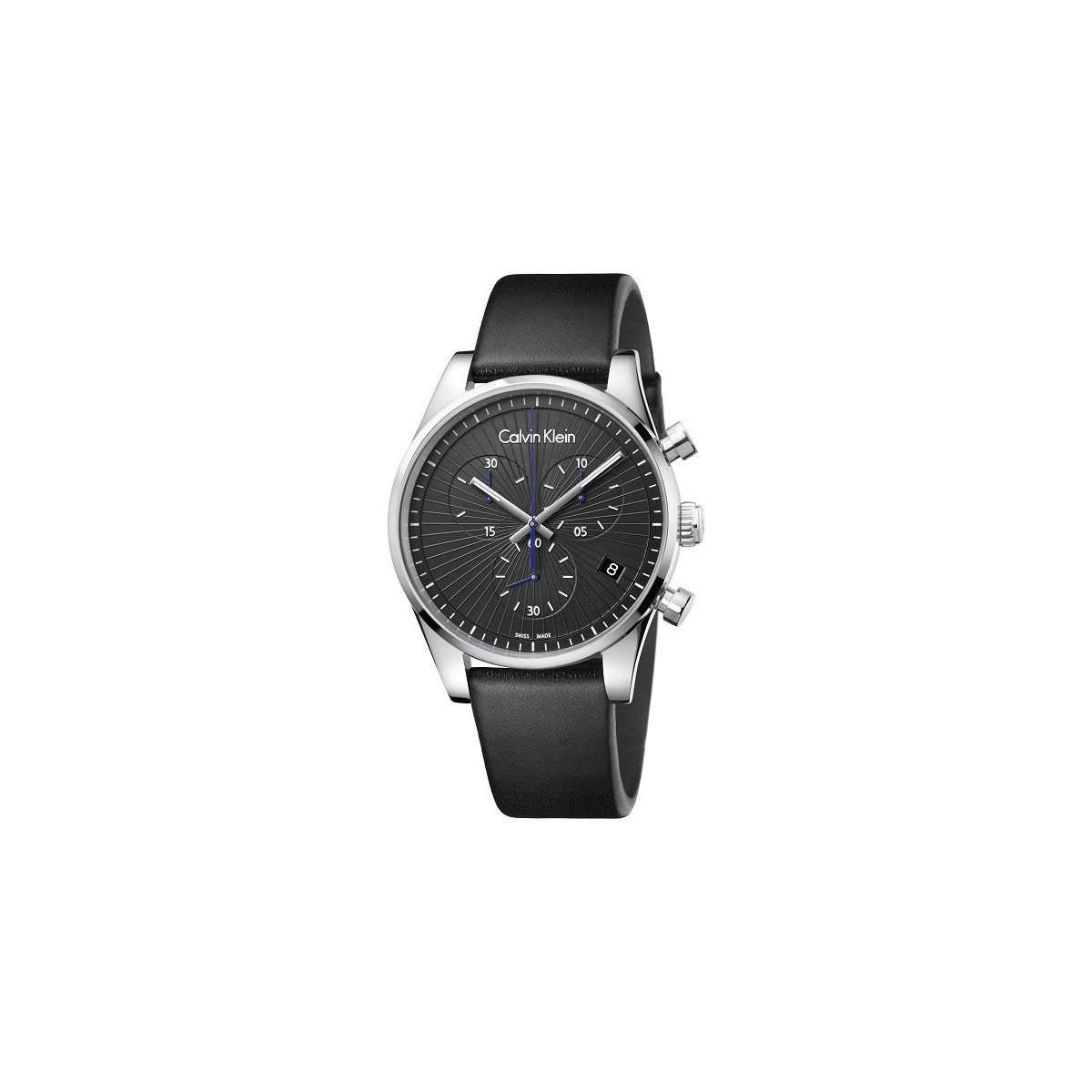 CALVIN KLEIN MENS STEADFAST WATCH K8S271C1 BLACK DIAL - WARRANTY - RRP 299.00