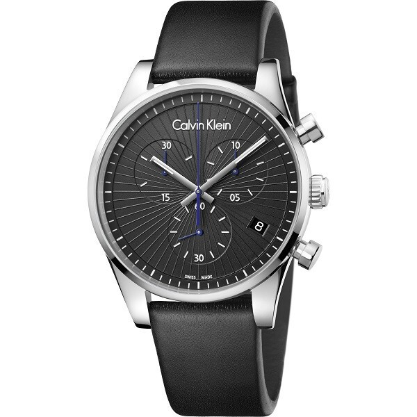 CALVIN KLEIN MENS STEADFAST WATCH K8S271C1 BLACK DIAL - WARRANTY - RRP 299.00