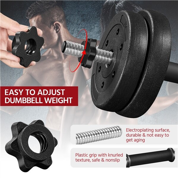 Adjustable Dumbbell Set 30KG/25KG/20KG/15KG Home Gym Training Dumbbell Pair