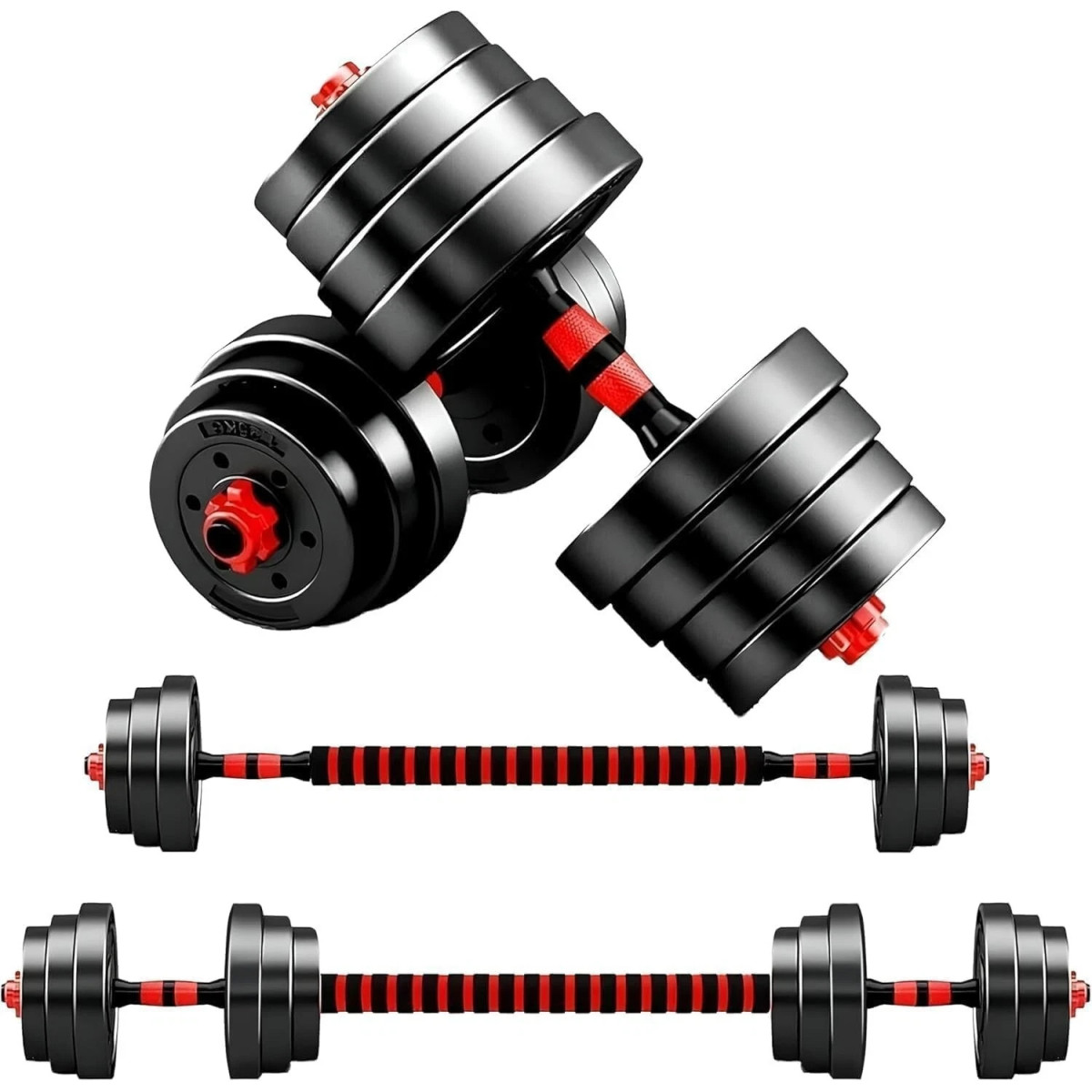 Adjustable Dumbbells With Connecting Rod Hand Weights Set for Men Women 20kg Adjustable Dumbbells With Connecting Rod Hand Weights Set for Men Women 20kg