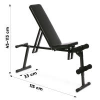 PhysicsÂ® dumbbell bench with weights folding 30 kg dumbbell set training bench-