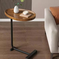 C Shaped Side Table for Sofa Coffee End Tables for Living Room Bedside Tables
