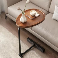 C Shaped Side Table for Sofa Coffee End Tables for Living Room Bedside Tables