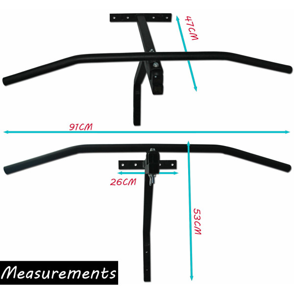 Doorway Pull up Chin Up Bar Upper Gym Fitness Home Training Strength