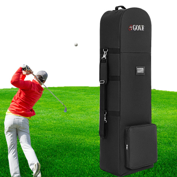Portable Padded Golf Case Bag Holiday Flight Travel Golf Clubs Carrier w/Wheels-