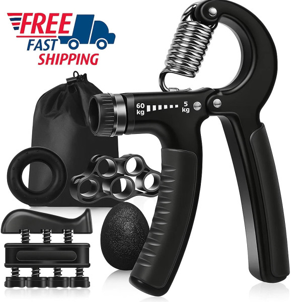 Hand Exerciser Grip Strengthener Set 5 Pcs Forearm Strengthener Wrist Workout