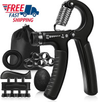 Hand Exerciser Grip Strengthener Set 5 Pcs Forearm Strengthener Wrist Workout