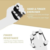 Hand Exerciser Grip Strengthener Set 5 Pcs Forearm Strengthener Wrist Workout
