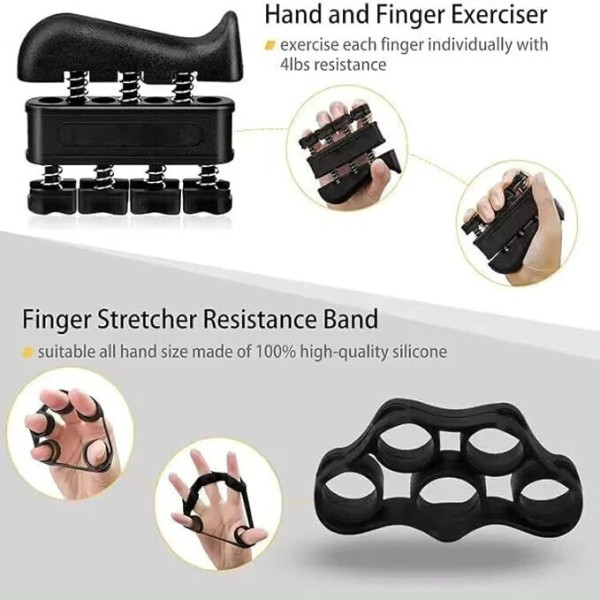 Hand Exerciser Grip Strengthener Set 5 Pcs Forearm Strengthener Wrist Workout