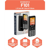 Oakcastle SIM free Unlocked Mobile Phone | Bluetooth | F101 | Brand New