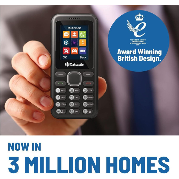 Oakcastle SIM free Unlocked Mobile Phone | Bluetooth | F101 | Brand New