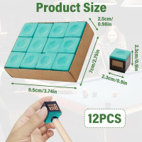 GENUINE TRIANGLE SNOOKER or POOL Cue Tip CHALK - By Tweeten USA in BOX or PIECES