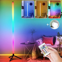 Floor RGB LED Lamp Corner Light Standing Mood Remote Colour Changing Lamp
