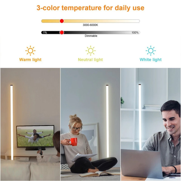 Floor RGB LED Lamp Corner Light Standing Mood Remote Colour Changing Lamp