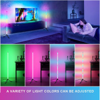 Floor RGB LED Lamp Corner Light Standing Mood Remote Colour Changing Lamp