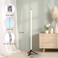 Floor RGB LED Lamp Corner Light Standing Mood Remote Colour Changing Lamp