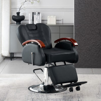 Barber Chair Salon Reclining Beauty Tattoo Shaving Hydraulic Heavy Duty Chairs