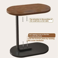 C-Shaped Compact Sofa Side End Table Coffee Laptop Table Living Room Bedroom UK