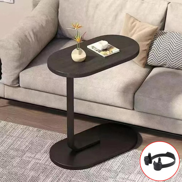 C-Shaped Compact Sofa Side End Table Coffee Laptop Table Living Room Bedroom UK
