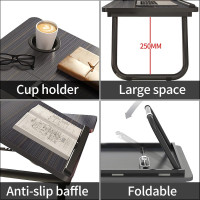 Folding Laptop Table Stand Bed Tray Sofa Lap Portable Computer Desk Breakfast UK