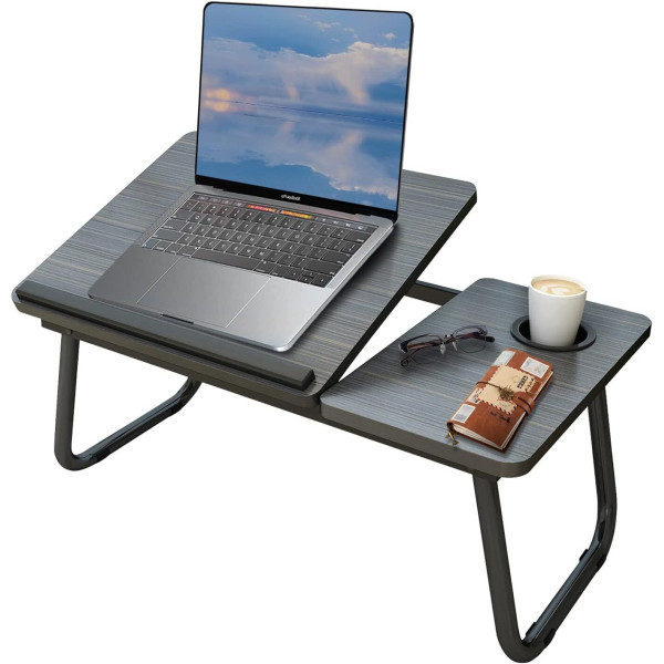 Folding Laptop Table Stand Bed Tray Sofa Lap Portable Computer Desk Breakfast UK