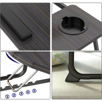 Folding Laptop Table Stand Bed Tray Sofa Lap Portable Computer Desk Breakfast UK