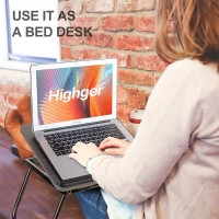 Folding Laptop Table Stand Bed Tray Sofa Lap Portable Computer Desk Breakfast UK