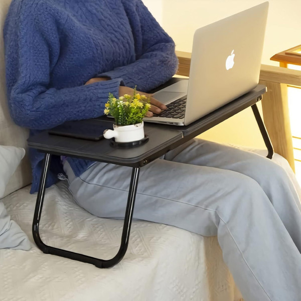 Folding Laptop Table Stand Bed Tray Sofa Lap Portable Computer Desk Breakfast UK