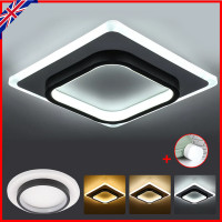 Modern LED Ceiling Light Square Panel Down Lights Bathroom Kitchen Bedroom Lamp