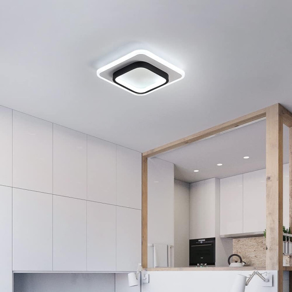 Modern LED Ceiling Light Square Panel Down Lights Bathroom Kitchen Bedroom Lamp
