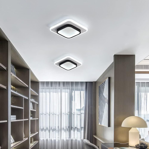 Modern LED Ceiling Light Square Panel Down Lights Bathroom Kitchen Bedroom Lamp