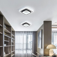 Modern LED Ceiling Light Square Panel Down Lights Bathroom Kitchen Bedroom Lamp