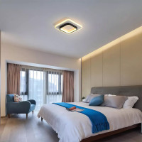 Modern LED Ceiling Light Square Panel Down Lights Bathroom Kitchen Bedroom Lamp