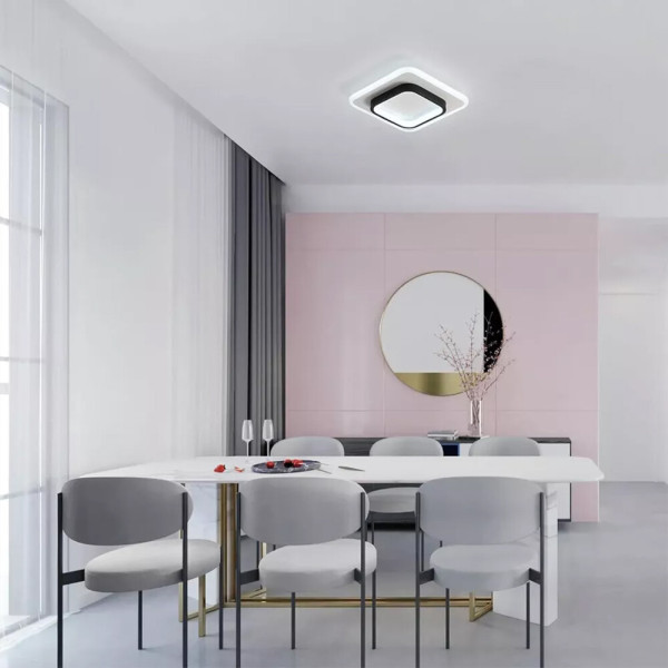 Modern LED Ceiling Light Square Panel Down Lights Bathroom Kitchen Bedroom Lamp