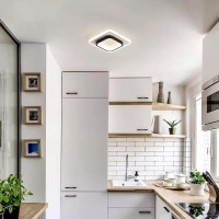 Modern LED Ceiling Light Square Panel Down Lights Bathroom Kitchen Bedroom Lamp