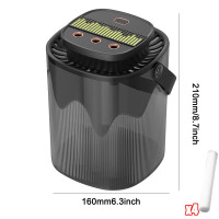 3L Large Capacity LED Air Purifier Quiet Aroma Diffuser Humidifier Mist Atomizer