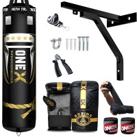 Punch Bag 5ft Heavy duty Filled hanging Boxing Set Kickboxing MMA suspended bag
