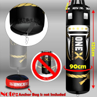 Punch Bag 5ft Heavy duty Filled hanging Boxing Set Kickboxing MMA suspended bag