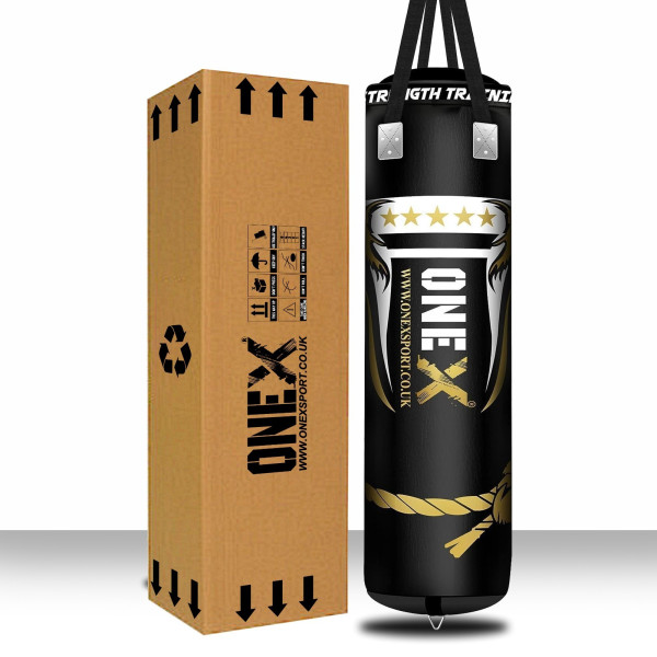 Punch Bag 5ft Heavy duty Filled hanging Boxing Set Kickboxing MMA suspended bag
