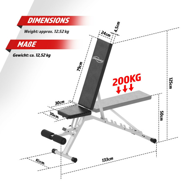PhysicsÂ® dumbbell bench training bench tilt bench bench bench bench presses +30 kg dumbbell set-