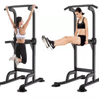 Power Tower Pull up Chinning Dip Station Knee Raise Press Ups Gym Workout Stand