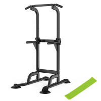 Power Tower Pull up Chinning Dip Station Knee Raise Press Ups Gym Workout Stand