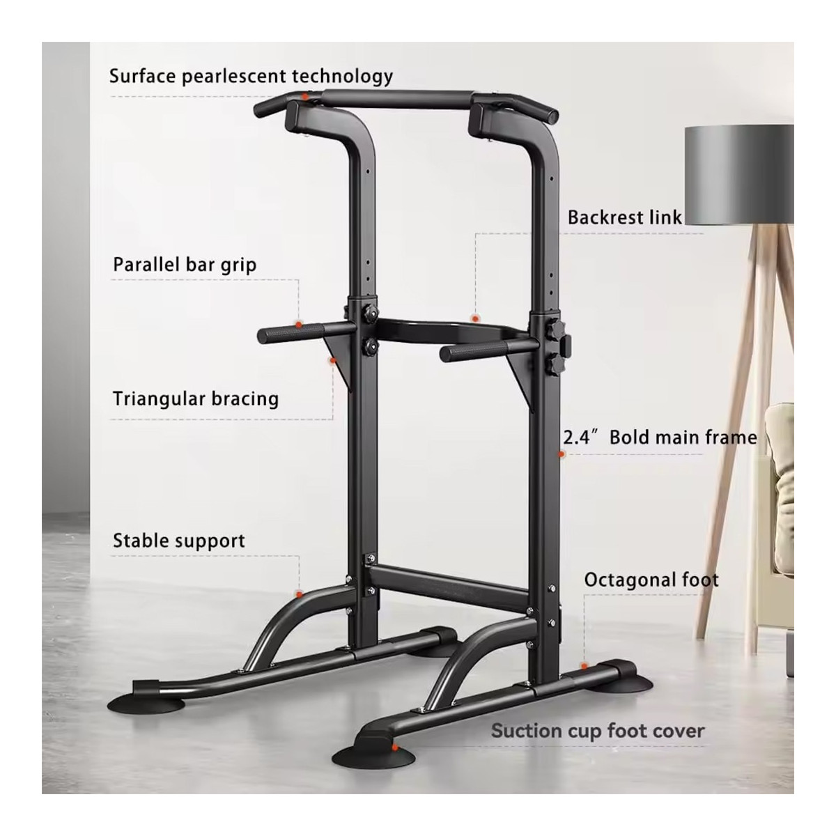 Power Tower Pull up Bar Station Dip Station Multi Gym Workout Tower
