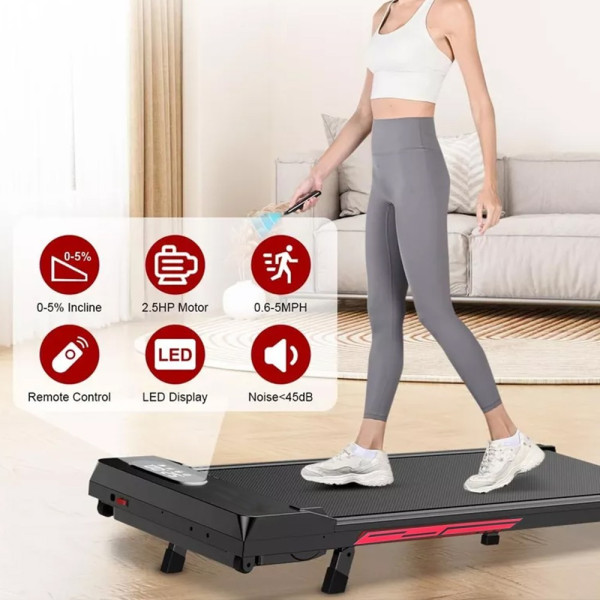 Walking Pad Treadmill Hinsinc Home Under Desk Treadmill with Incline & Remote