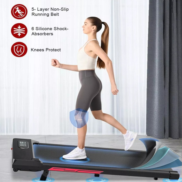 Walking Pad Treadmill Hinsinc Home Under Desk Treadmill with Incline & Remote