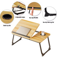 Folding Laptop Table Stand Bed Tray Sofa Lap Portable Computer Desk Breakfastï¼