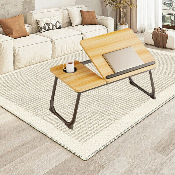 Folding Laptop Table Stand Bed Tray Sofa Lap Portable Computer Desk Breakfastï¼
