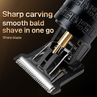 Professional Hair Clipper and Beard Trimmer for Men - USB Rechargeable Lithium Battery, 4 Attachments, Ergonomic Design with