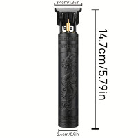 Professional Hair Clipper and Beard Trimmer for Men - USB Rechargeable Lithium Battery, 4 Attachments, Ergonomic Design with