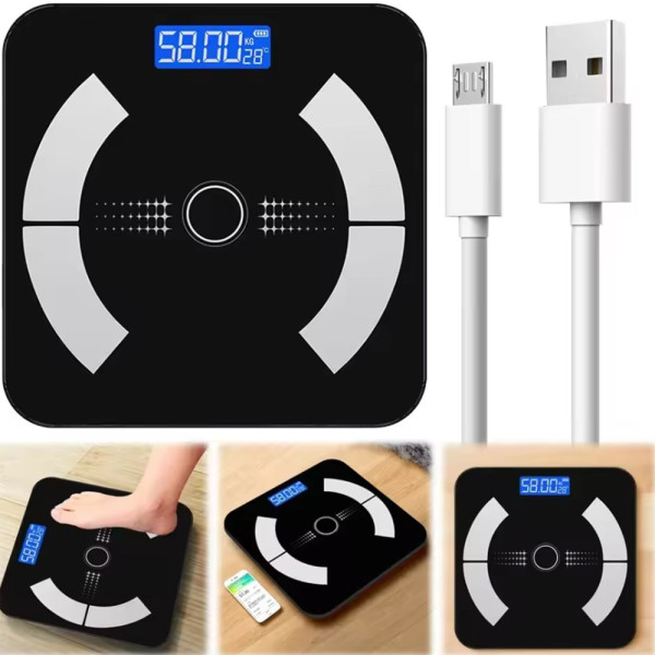 Body Fat Scale 180kg Bluetooth Smart BMI Digital Bathroom Wireless Weight & APP